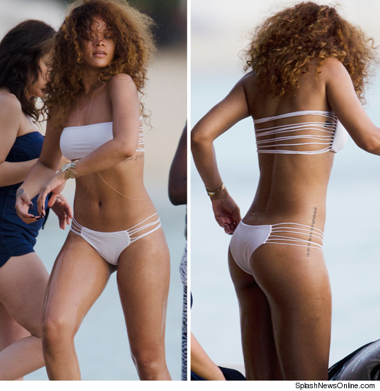 Rihanna en bikini en Barbados